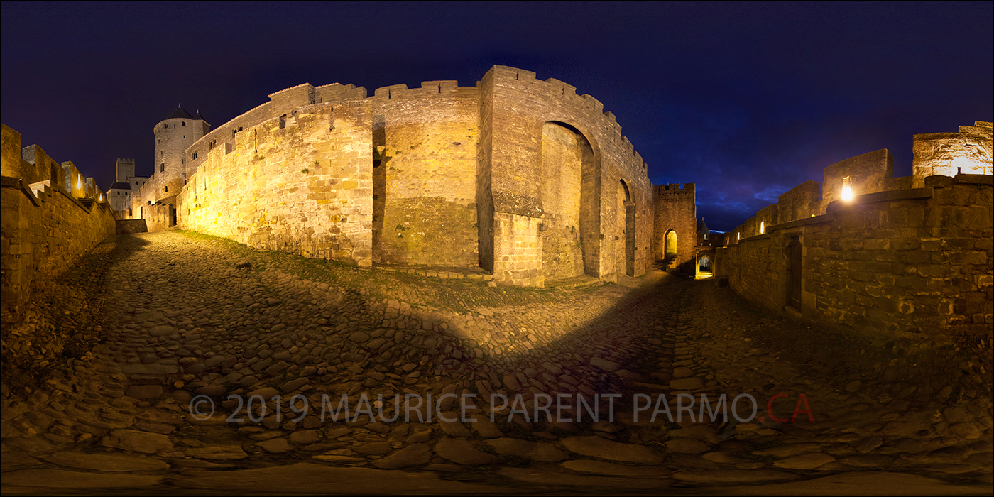 Les murailles de nuit, Carcassonne France